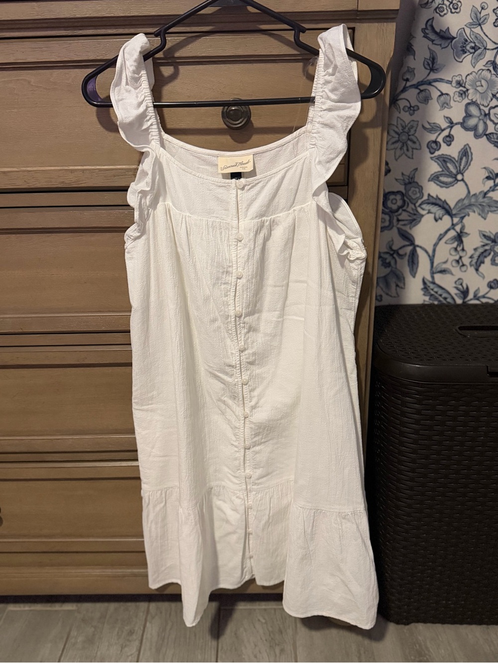 Universal Thread White Ruffled Strap Sundress